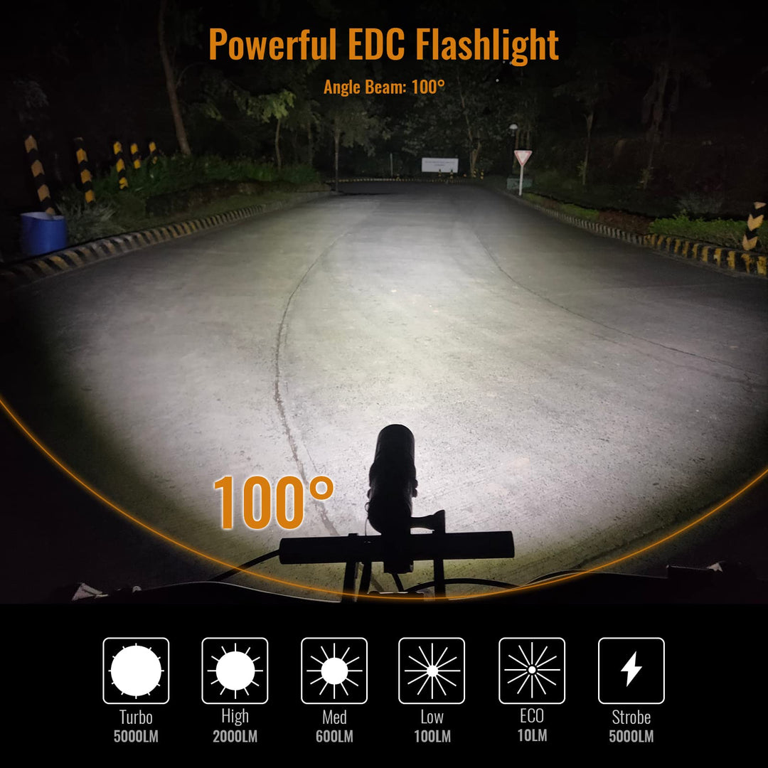 sofirn SP33S 5000 High Lumens LED Flashlight Rechargeab