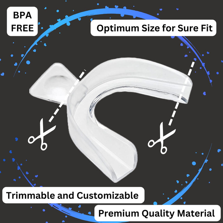 Teeth Whitening Trays Moldable Thermofitting (2) Pairs 