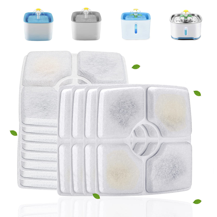 Pack Cat Water Fountain Filters, Cat Fountain Filter Replacement, for Square Cat Water Fountain Inside (12 Pack)