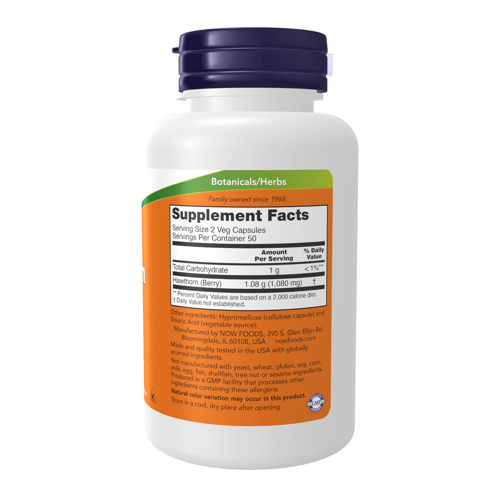 NOW Foods Supplements, Hawthorn Berry 540 mg, Free Radi