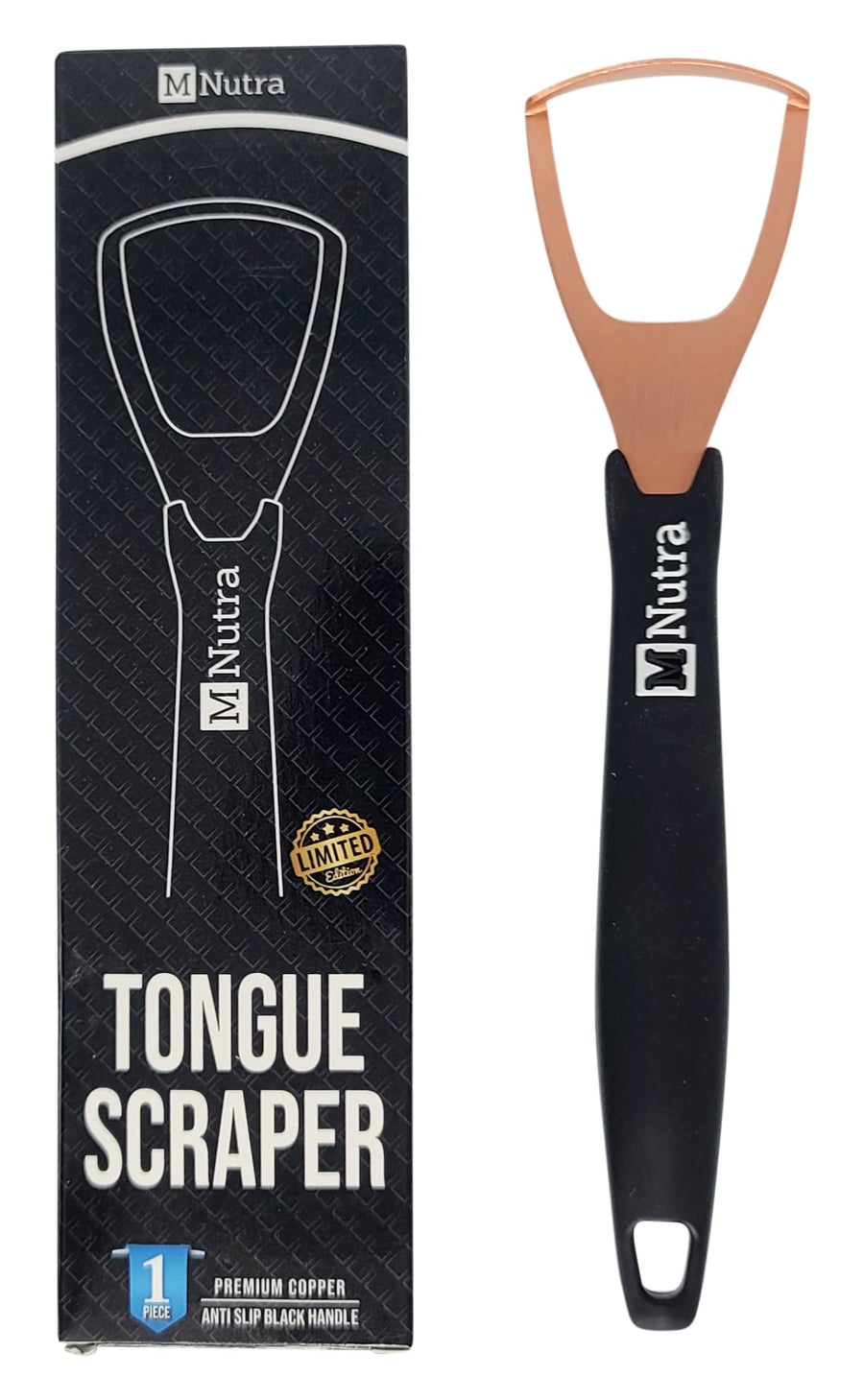Tongue Scraper - Dental Hygiene Tool, Stainless Steel -