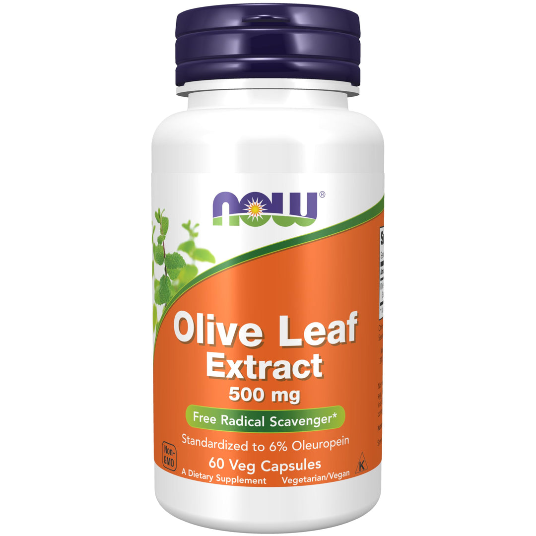 NOW Foods Supplements, Olive Leaf Extract 500 mg, Free 