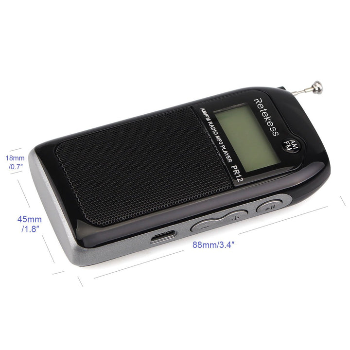 Retekess PR12 Digital Radio, Pocket Radio AM FM, Mini R