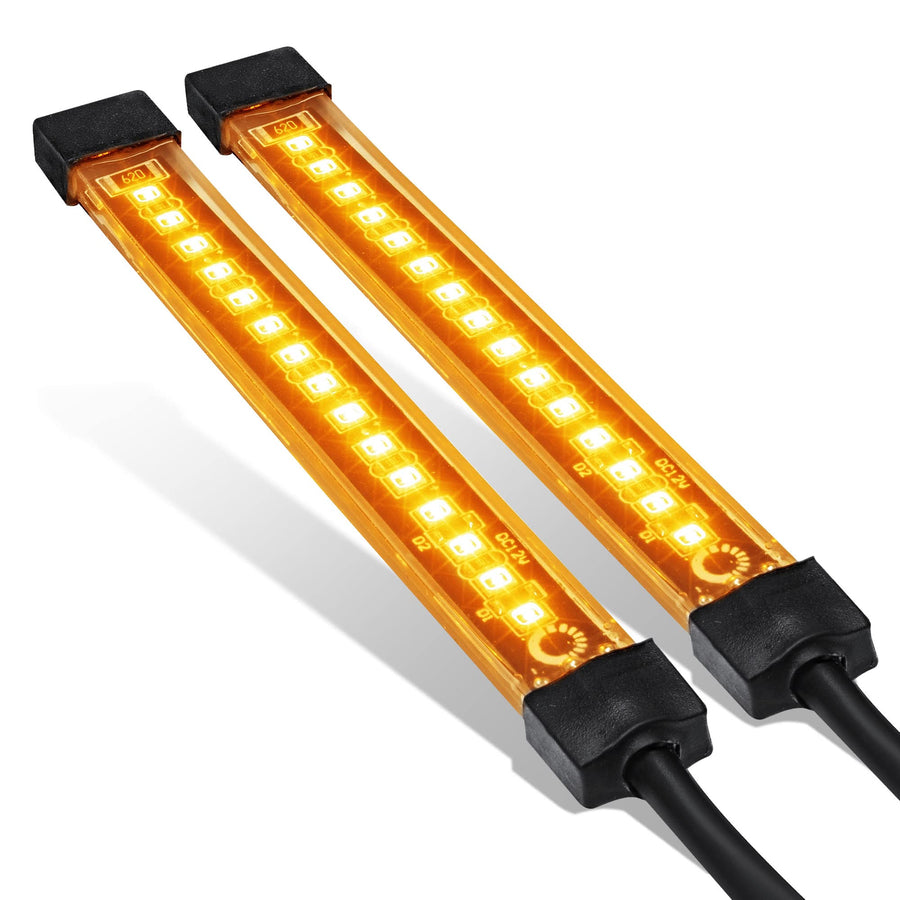 True Mods 2pc 5 Amber LED Motorcycle Running & Turn