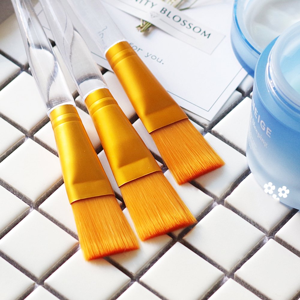 Facial Mask Brush - Premium Soft Face Brushes Mask Applicator for Applying Clay Mask Eye Peel Serum or DIY Needs (3-Pack)