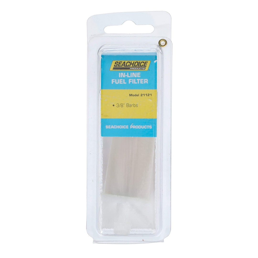 Seachoice in-Line Fuel Filter, 3/8 in., Plastic, Outboard, 20 Micron