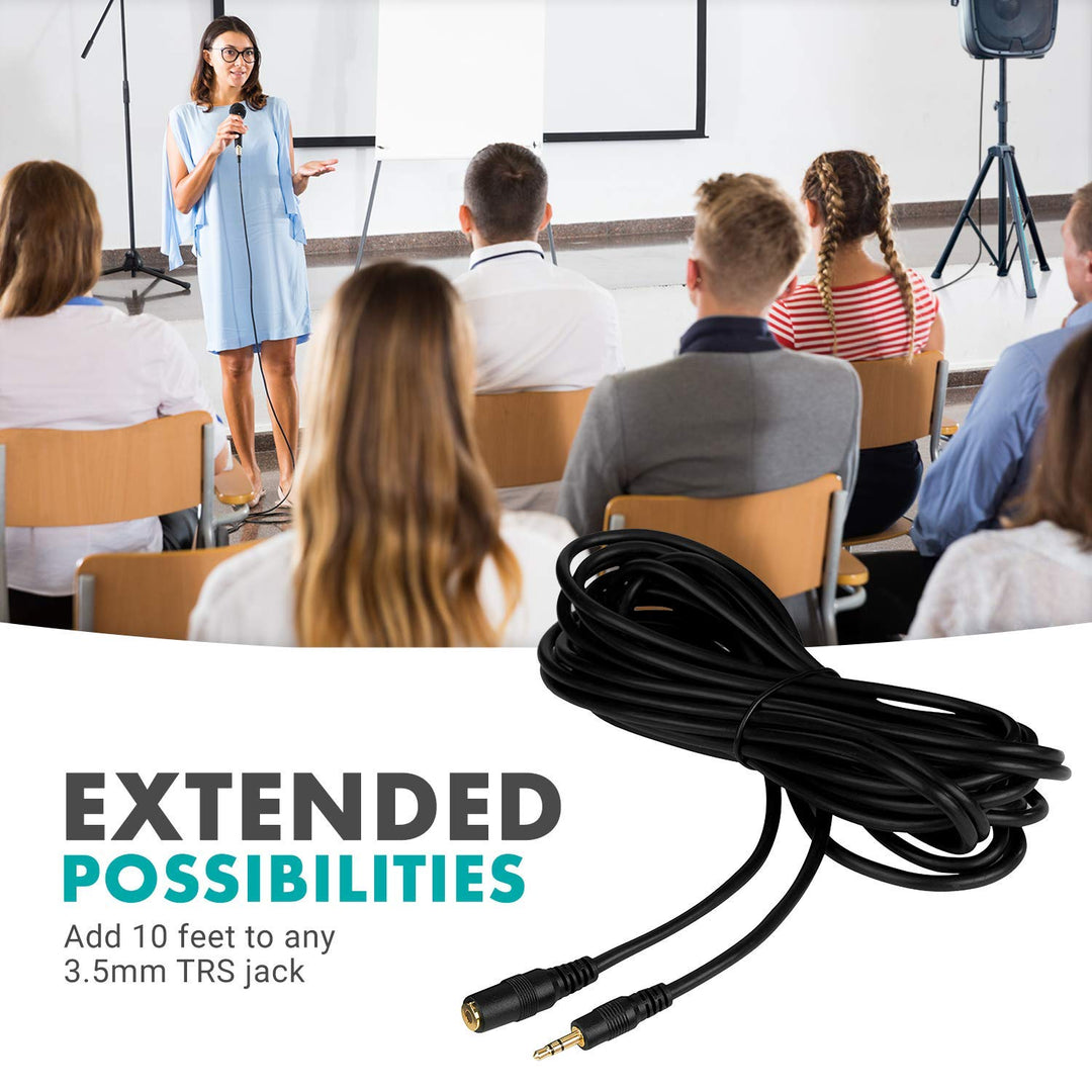 Movo MC20 3.5mm Audio Cable - 3.5mm TRS Female to Male 