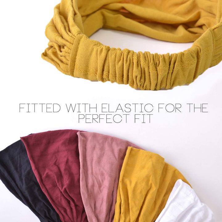 Wide Headband Bandana for Women - Mens Large Hair Turban Head Wraps Boho Band Enge