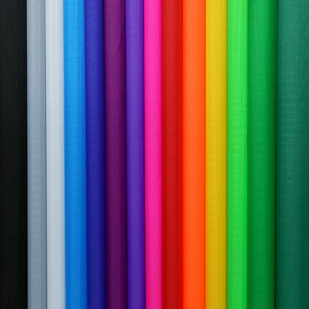 Nylon Ripstop Fabric, 14 Color Set: 60x39 Inch, 40D Waterproof, Lightweight, Windproof, Bulk Fabric for Kite, Tent, Flag, Bag, Tarp Cover, Outdoor DIY Project