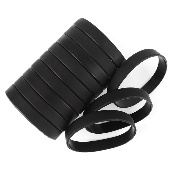 MoMolly 12Pcs Silicone Wristband Bracelet Blank Sports 