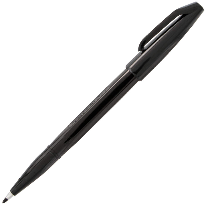 ® Sign Pens®, Fine Point, 2.0 mm, Black Barrel, Black Ink, Pack Of 12 Pens