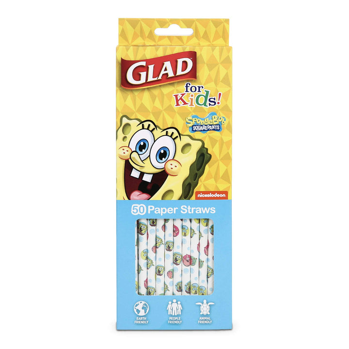 Glad for Kids SpongeBob SquarePants Paper Straws -50 Pa