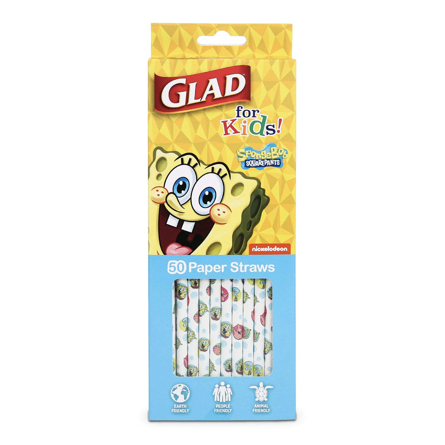 Glad for Kids SpongeBob SquarePants Paper Straws -50 Pa