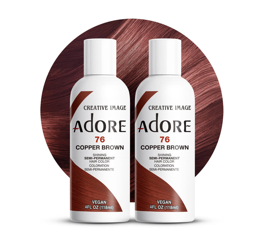 SemiPermanent Haircolor 076 Copper Brown 4 Ounce (118ml) (2 Pack)