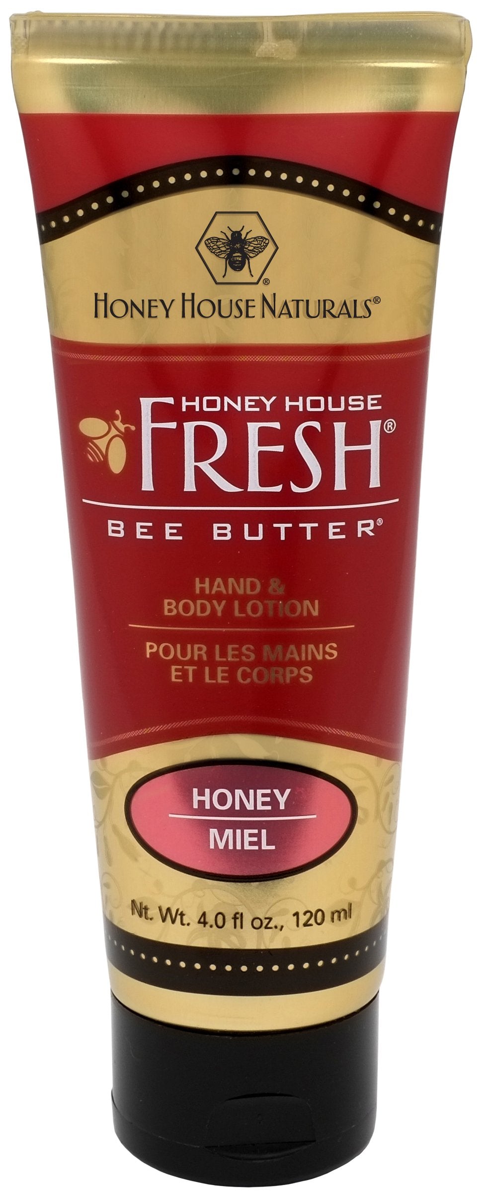 Bee Butter Tube Lotion Cream, Honey, 4 Ounce