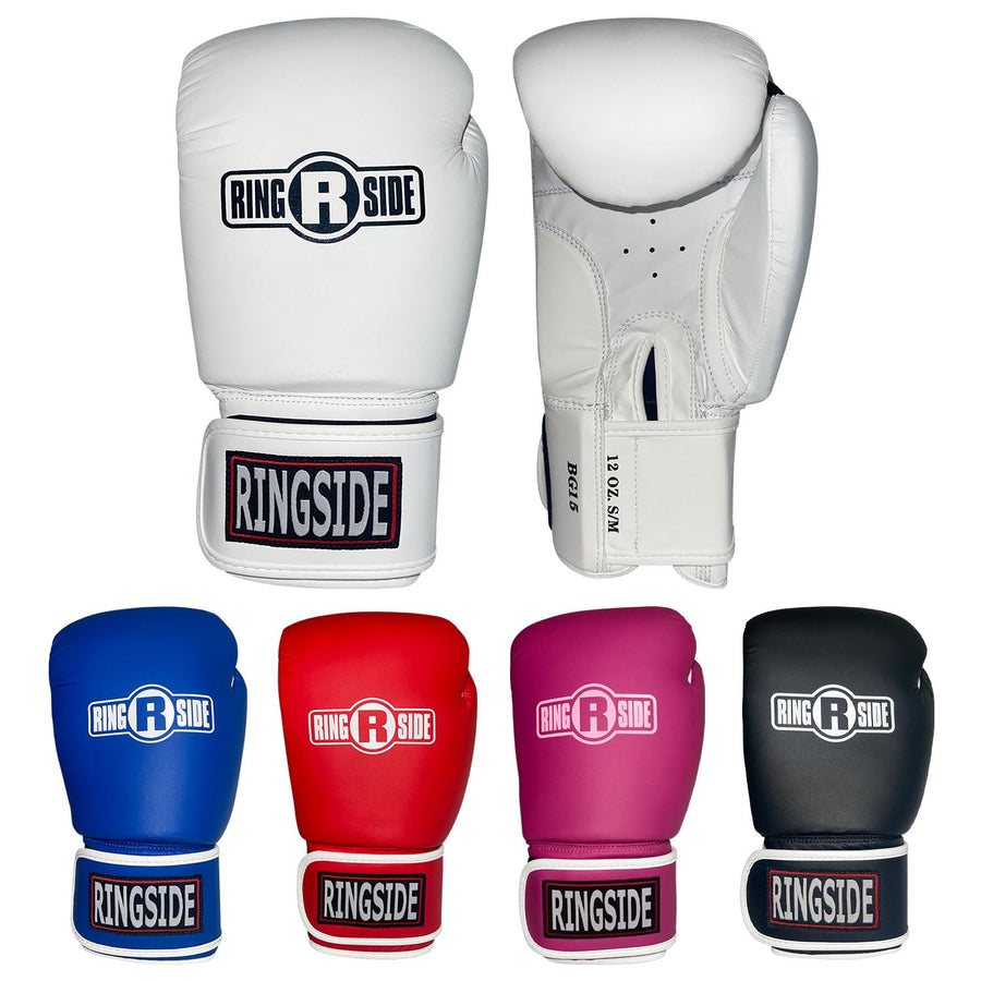 Striker Boxing Training Sparring Gloves, Small/Medium, White
