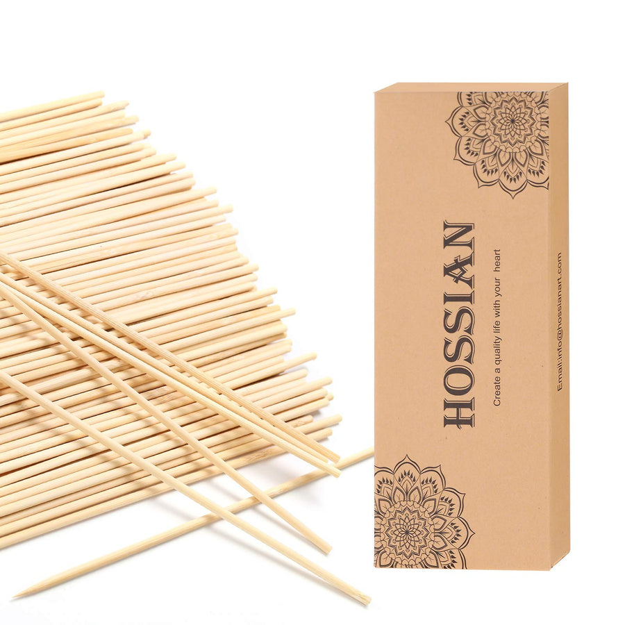 100PCS Reed Diffuser Sticks-Natural Rattan Wood Sticks Reed diffusers-Reed Sticks-Replacement for Aroma Fragrance reeds for Essential Oil diffusers Refills (7*3mm Primary Color)