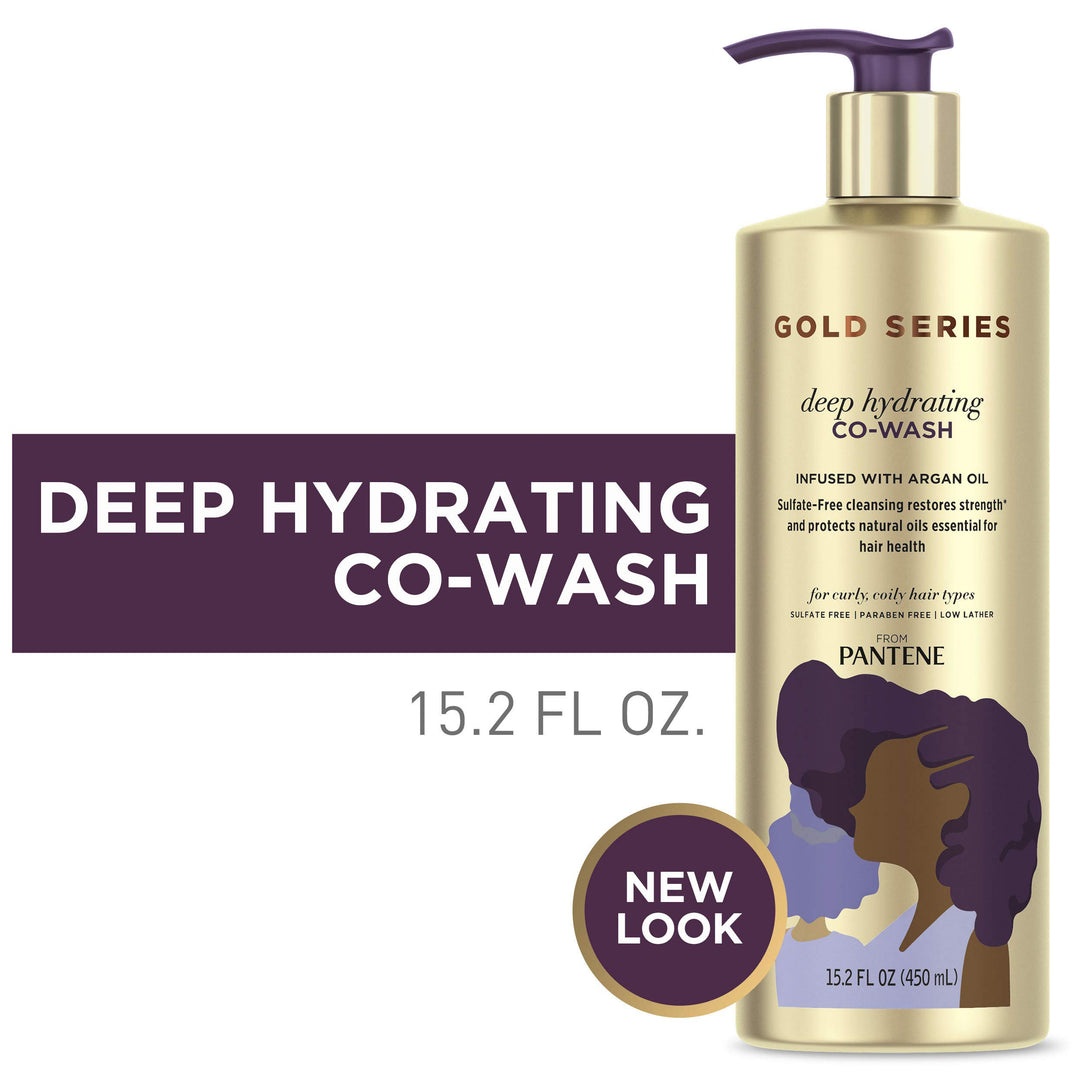 Gold Series from Sulfate Free Deep Hydrating with Argan Oil for Curly Coily Hair, Co-Wash, 15.2 Fl Oz (Packaging May Vary)