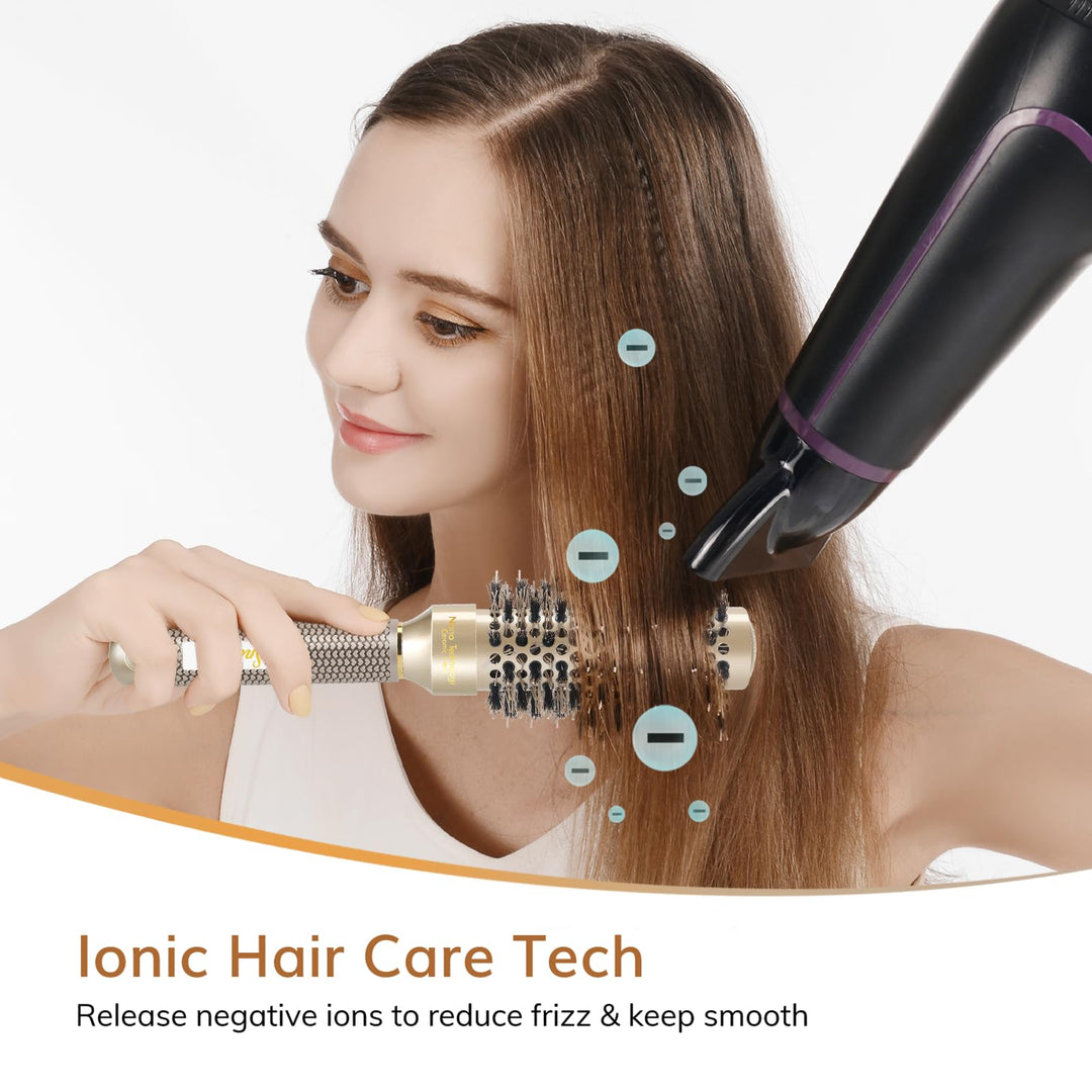 Round Brush for Blow Drying, Nano Thermal Ceramic &