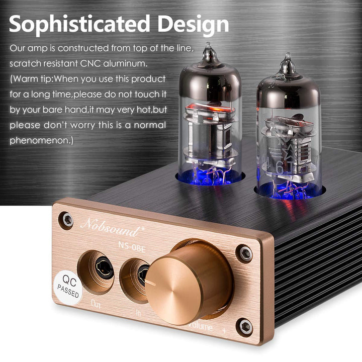 Nobsound NS-08E Vacuum Tube Headphone Amplifier Hi-Fi V