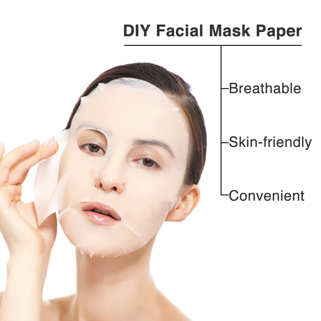 ZMBeauty 100 Pcs: 100 Pcs Compressed Facial Mask Sheet Beauty Diy Disposable Mask Paper Natural Cotton Skin Care Wrapped Masks Normal Thickï¼ŒGet A Small Mask Bowl Free