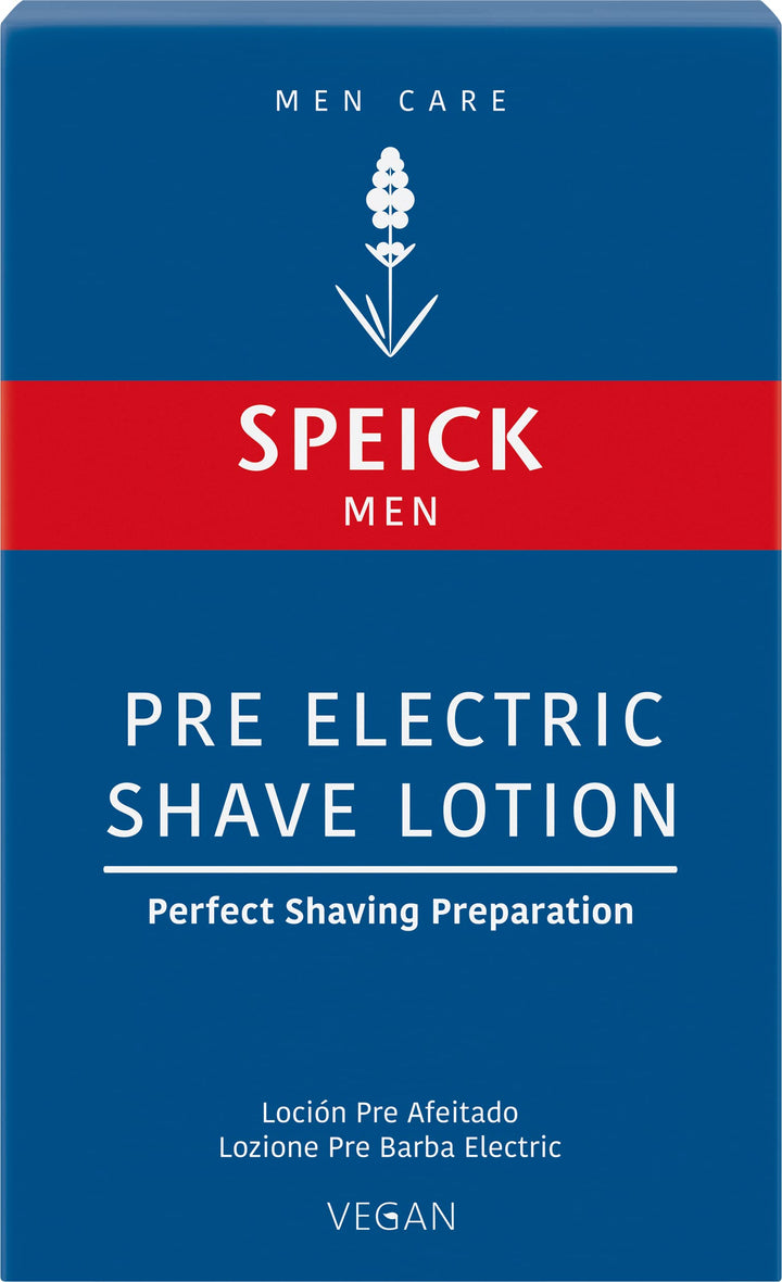 Men Pre Electric Shave Lotion with Relaxing Lavender Oil and a Blend of Essential Oils, Natural Vegan Skin Care, 3.4 Fluid Ounces