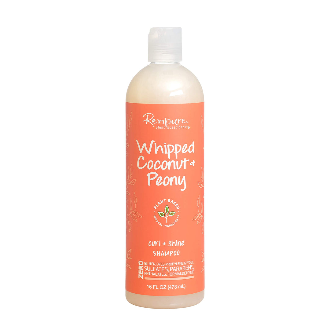Renpure Plant-Based Beauty Whipped Coconut &amp; Peony Curl + Shine Shampoo, 16 Fluid Ounce