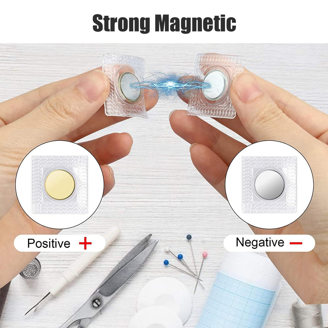EEEKit Hidden Sew in Magnetic Snap, 20 Pairs Invisible 