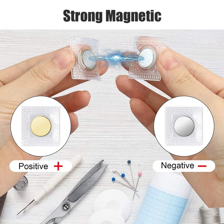 EEEKit Hidden Sew in Magnetic Snap, 20 Pairs Invisible 