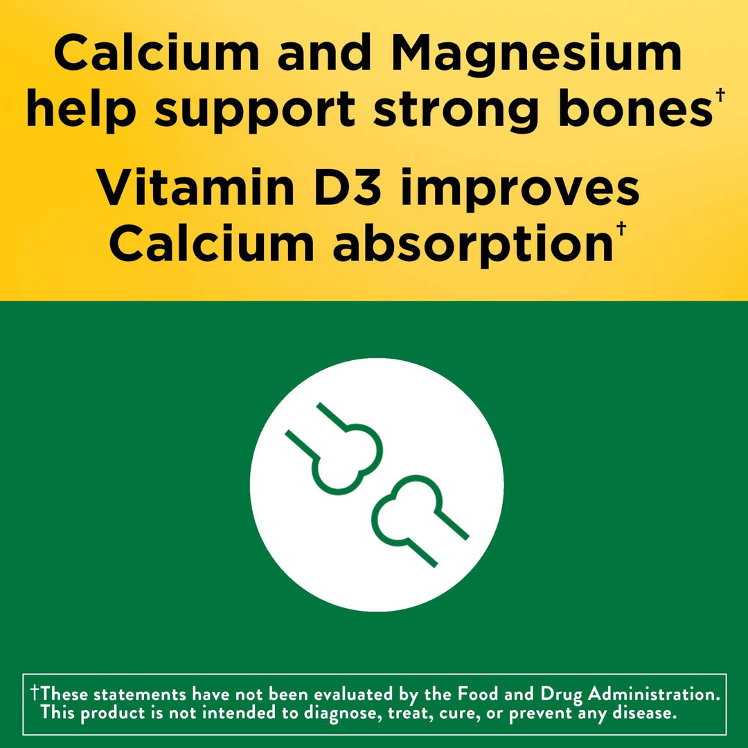 Calcium Magnesium Zinc Tablets with Vitamin D, 300 Count