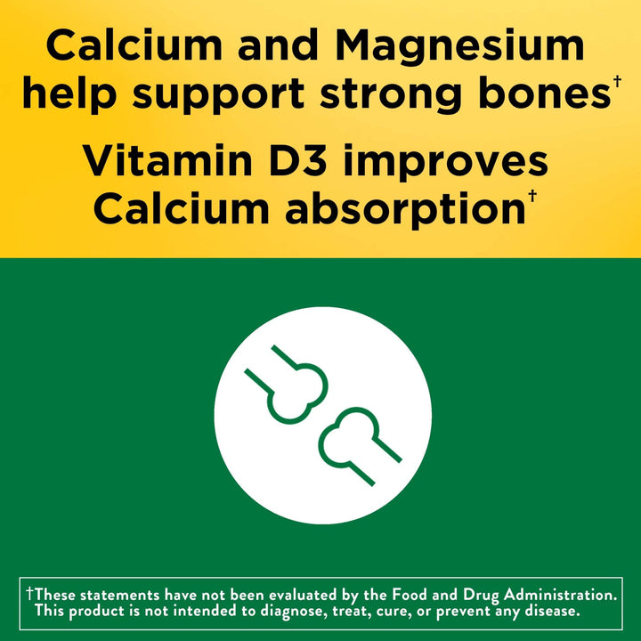Calcium Magnesium Zinc Tablets with Vitamin D, 300 Count