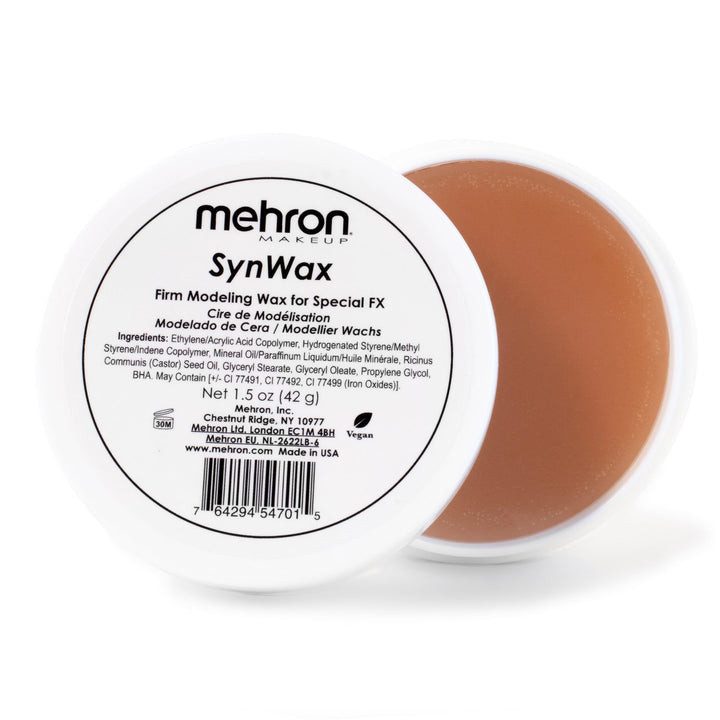Makeup SynWax | Firm Modeling Wax for Special FX | Scar Wax SFX Makeup For Fake Scars, Fake Wounds, &amp; Halloween Effects 1.5 oz (42 g)