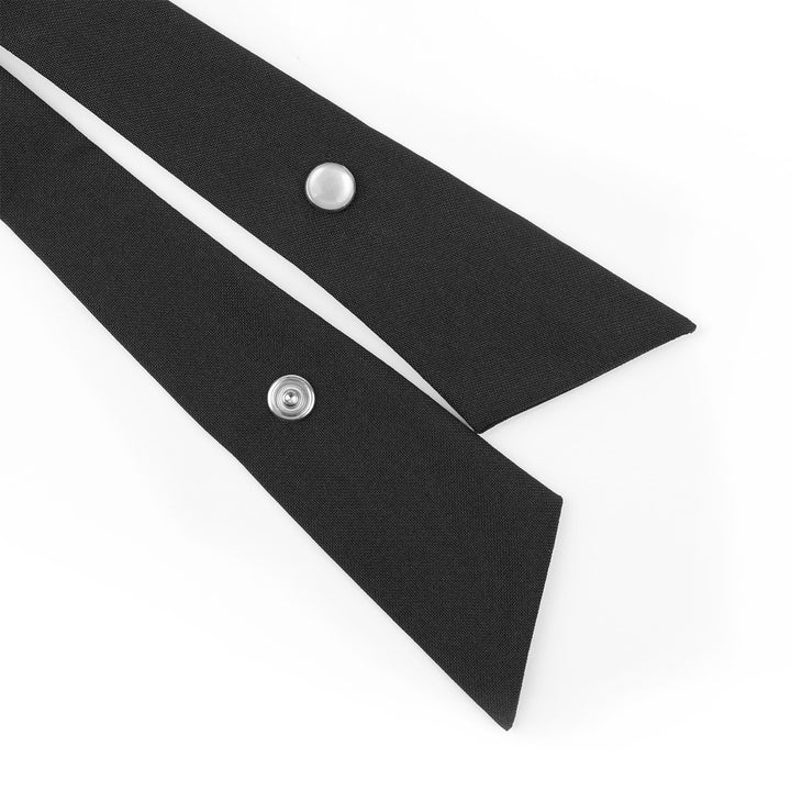 Adjustable Criss-Cross Bow tie School Uniform Pre-tied Bowknot for Women/Men/Girls/Boys, Black