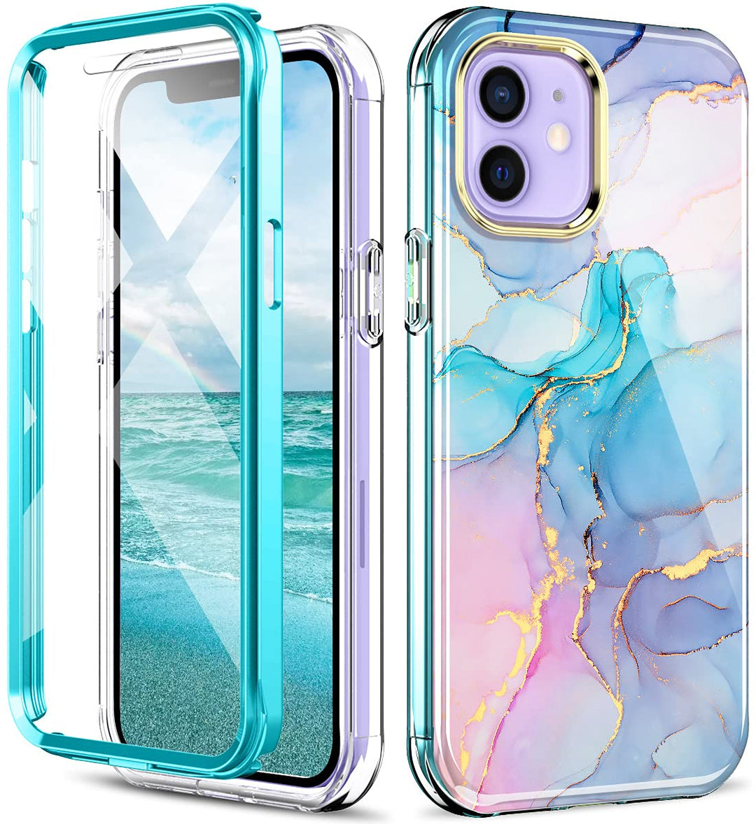 Compatible for iPhone 12/12 Pro Case Built with Screen 