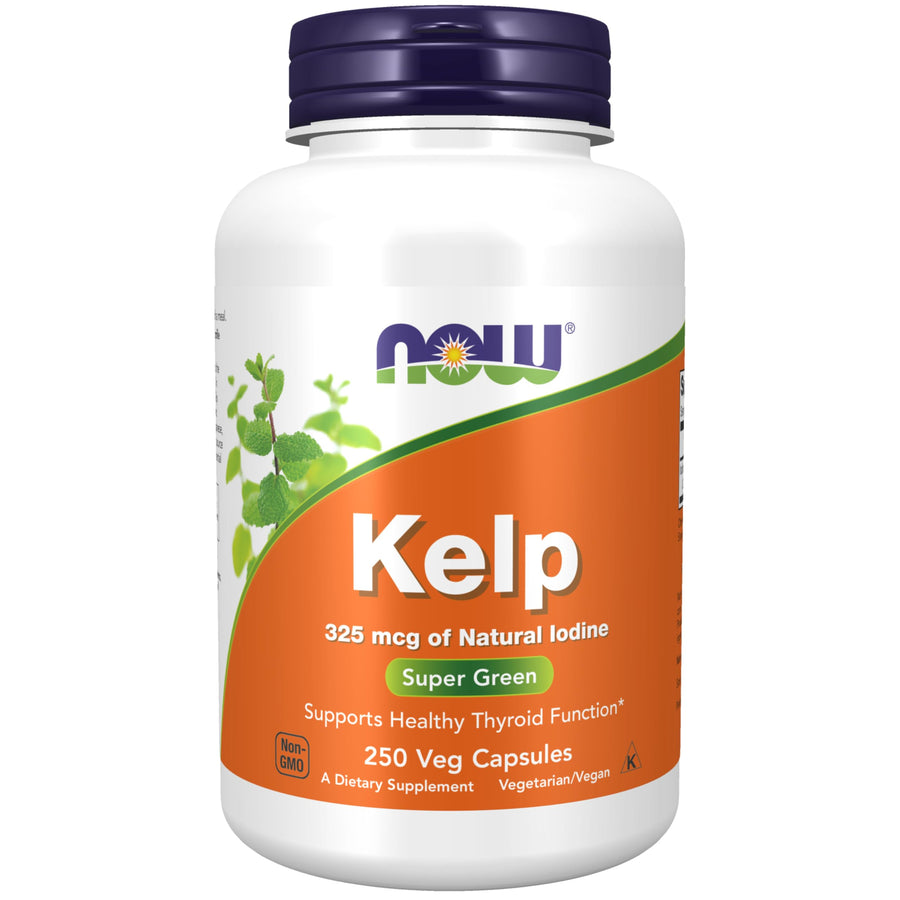 NOW Supplements, Kelp 325 mcg of Natural Iodine, Suppor