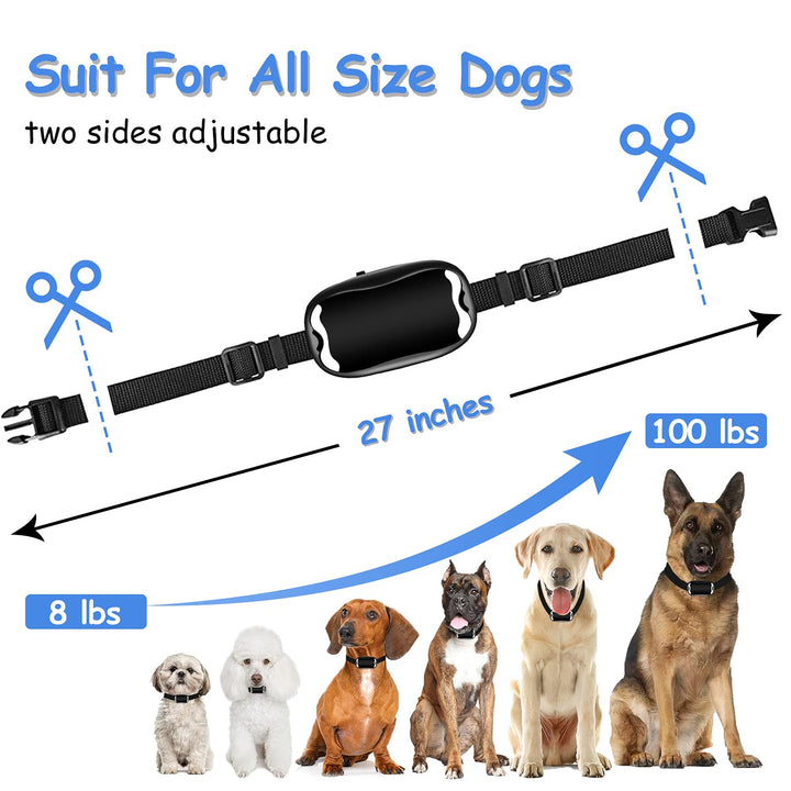 Dog Training Collar - Rechargeable Electronic Shock Collars with Remote,3 Training Modes:Beep,Vibration &amp; Shock, with 2 Receivers IPX7 Waterproof for 8 to 120 lbs Small Medium Large 2 Dogs