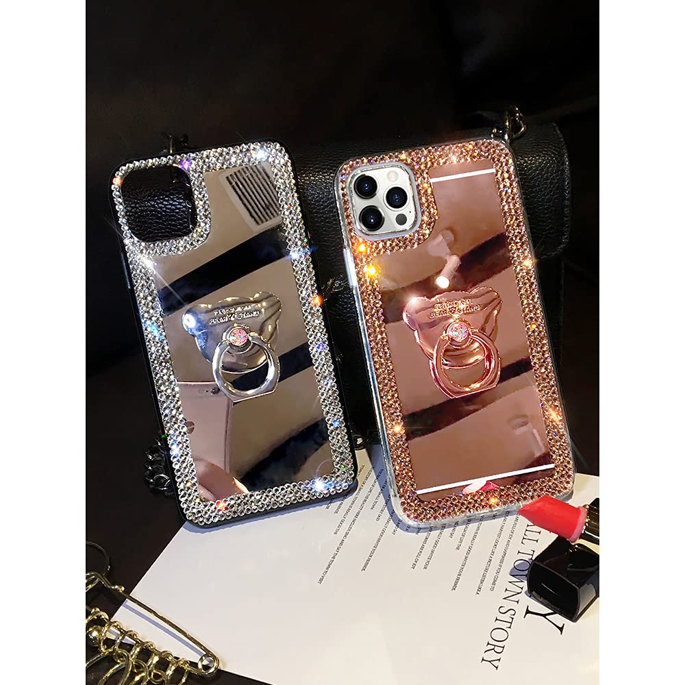 LUVI Compatible with iPhone 13 Pro Max Mirror Case Cute