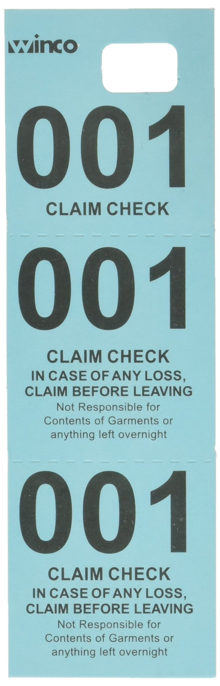 Coat Checks, Blue, 500 Per Box, Medium
