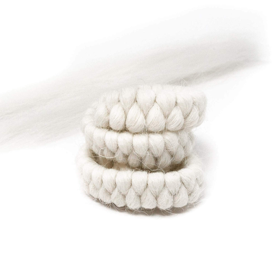 Makeup Crepe Hair 12-inch Braid (White)
