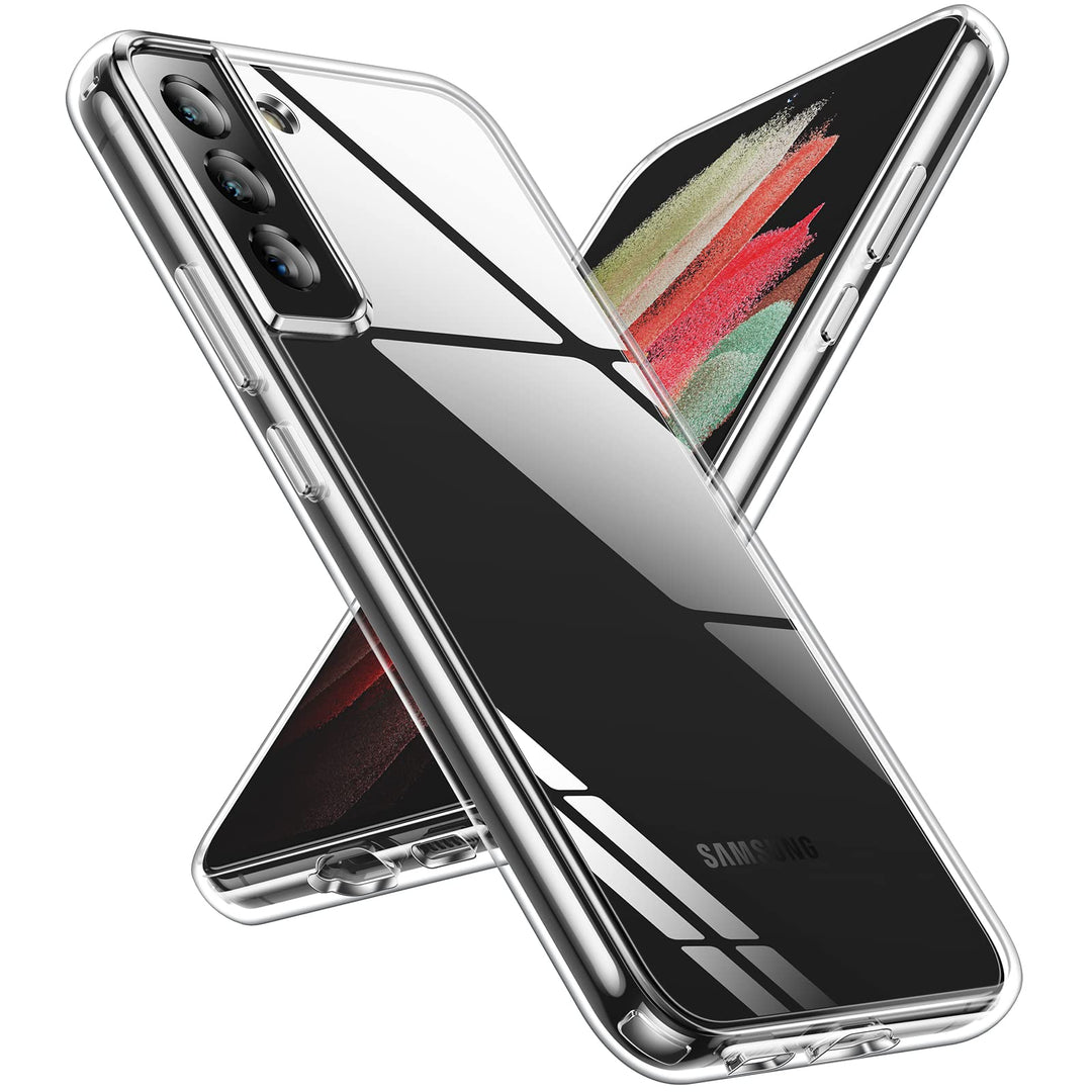 Shockproof Protective Designed for Samsung Galaxy S22+ Plus 5G Case, [NOT Fit S22 &amp; S22 Ultra], Silicone Clear Hard PC Back TPU Soft Bumper Rugged Lightweight Slim Design Phone Cover Cases, Clear