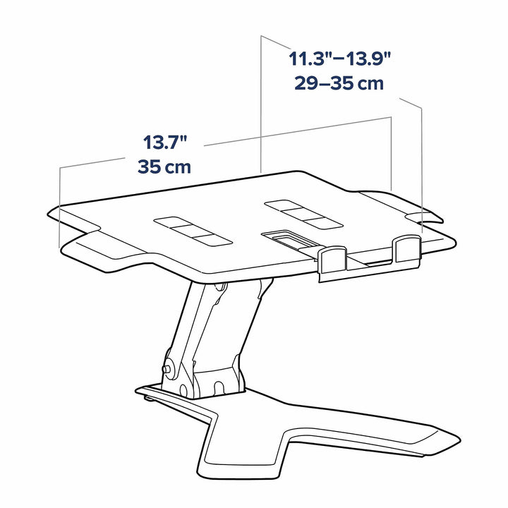 Ergotron – Neo-Flex Elevated Laptop Stand for Desk, 6 Inch Adjustable Height – for Laptops up to 21 Inches – Black