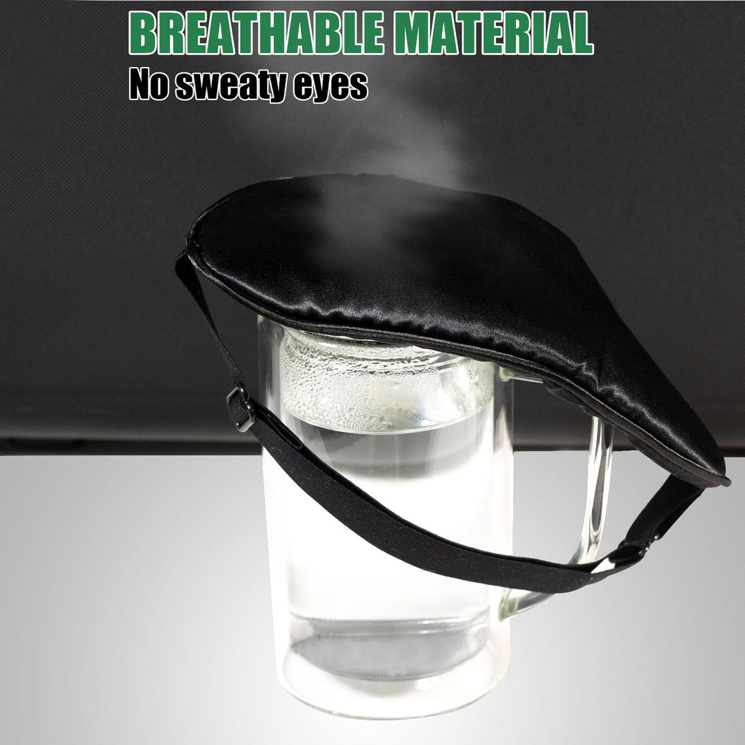 Eye Mask for Sleeping, Adjustable Strap Silk Sleep Blin