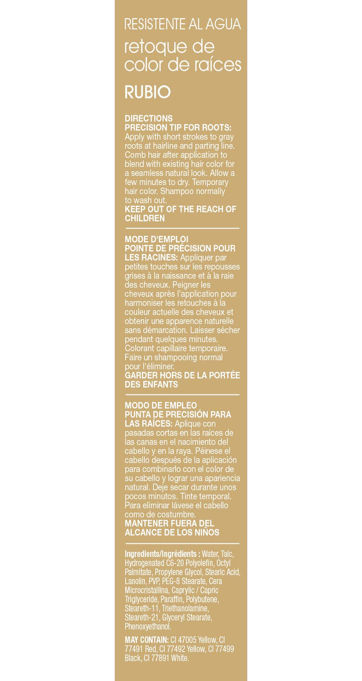 Waterproof Root Color Touch up - Blonde / Lt Brown