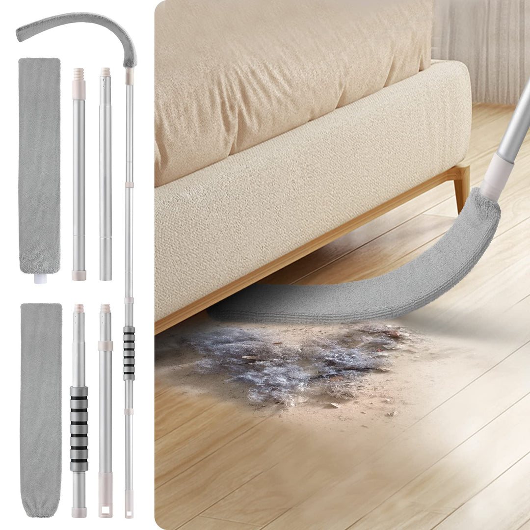 Retractable Gap Dust Cleaner Brush with Extension Pole 