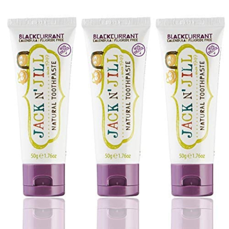 Natural Toothpaste Organic 50g, Set of 3 - Blackcurrant