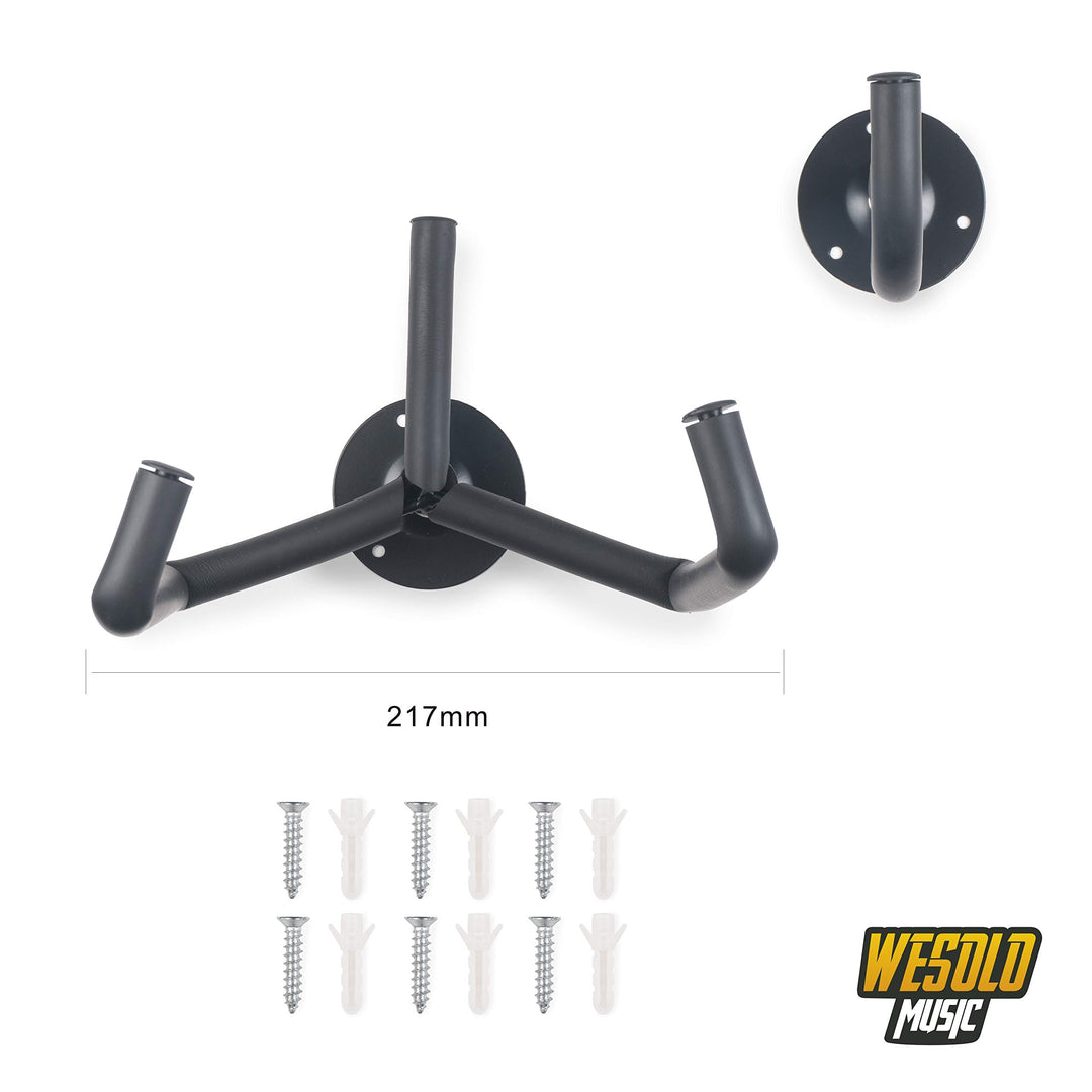 Electric Guitar Wall Hanger Ukulele Wall Mount Slatwall Horizontal Hawaiian Guitar Holder Bass Stand Rack