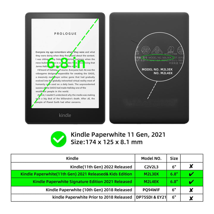 WALNEW Flip Case for 6.8” Kindle Paperwhite 11th Genera