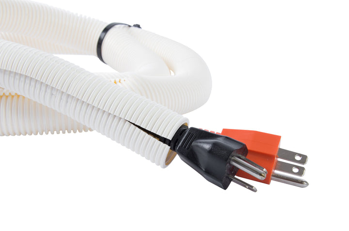 FLX-3810W, inch x 10 ft, White Split Flex Tubing