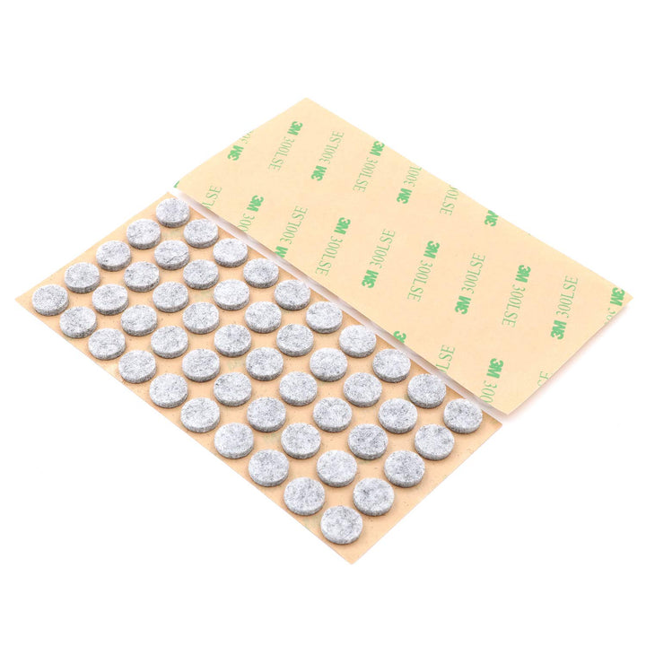 Furniture Felt Pads 3/8 (10mm) Diameter Round 3M Self Adhesive Protects Kitchen Cabinets, Drawers, Desks and Furniture Against Bumps and Scratches 200 Pack - Grey
