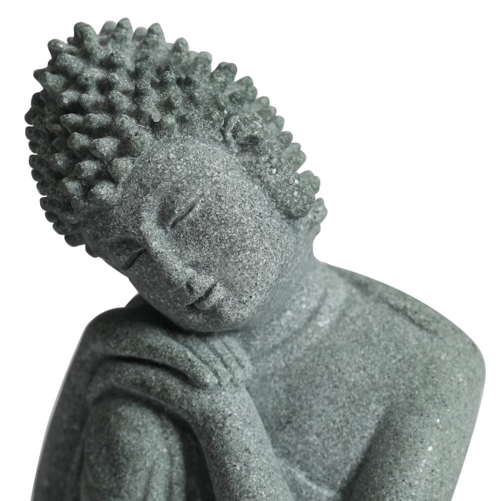 Little Buddha Statue - Handmade Buda Buddha Stone for Meditating Zen Fish Aquarium Tank Desktop Decor,Baby Buddha Figurine,Buddha Statue Indoor, Buddha Statue Outdoor, Buddha Statues for Home